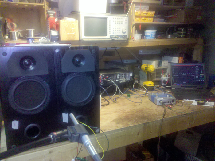 acoustic test setup overview