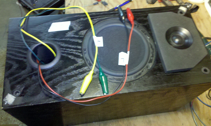 assembled speakers instrumented electrically
